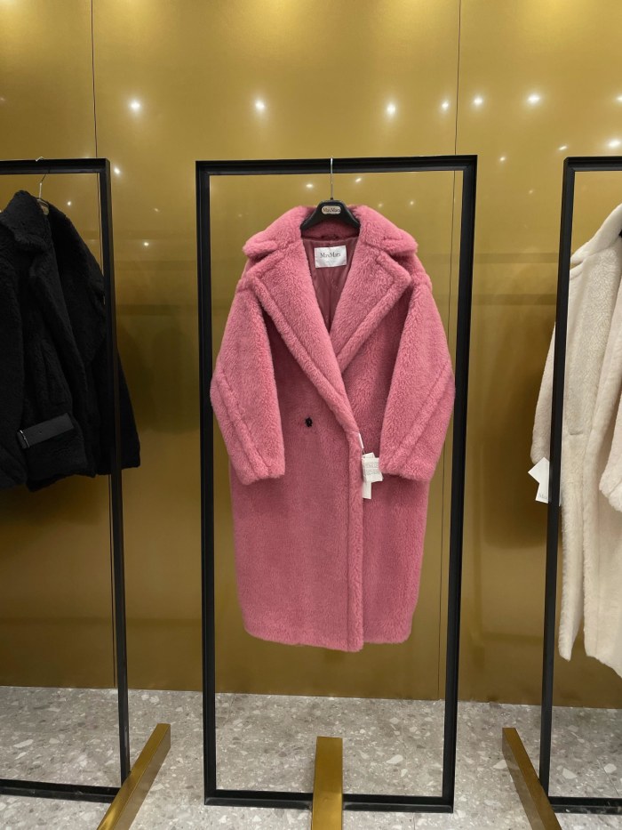 Max Mara Teddy fur long coat Size XS-M