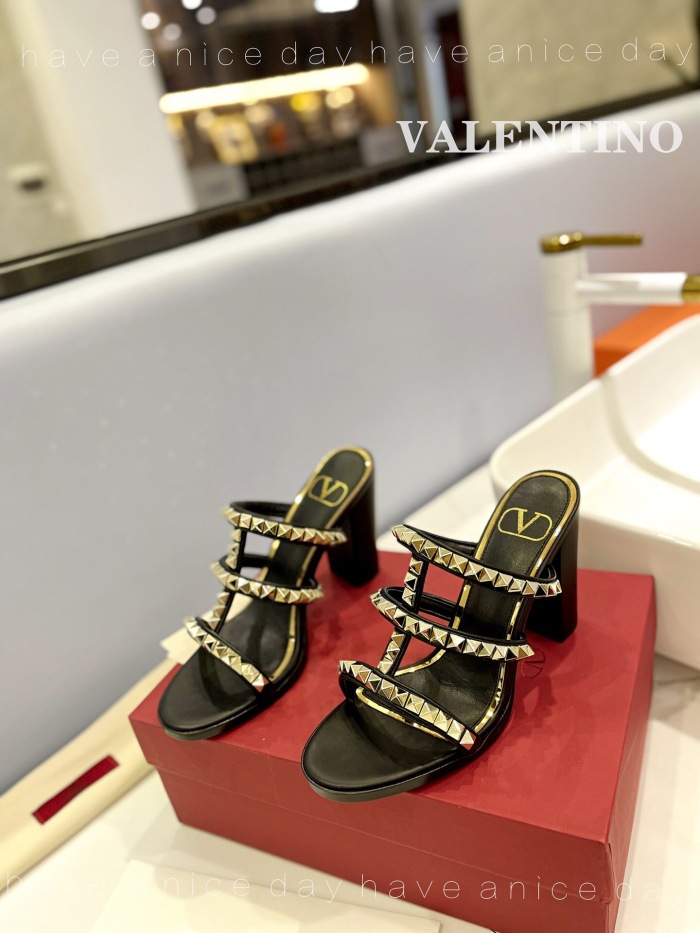 Valentino Rockstud Calfskin Leather Pumps Size 35-41 5-Color