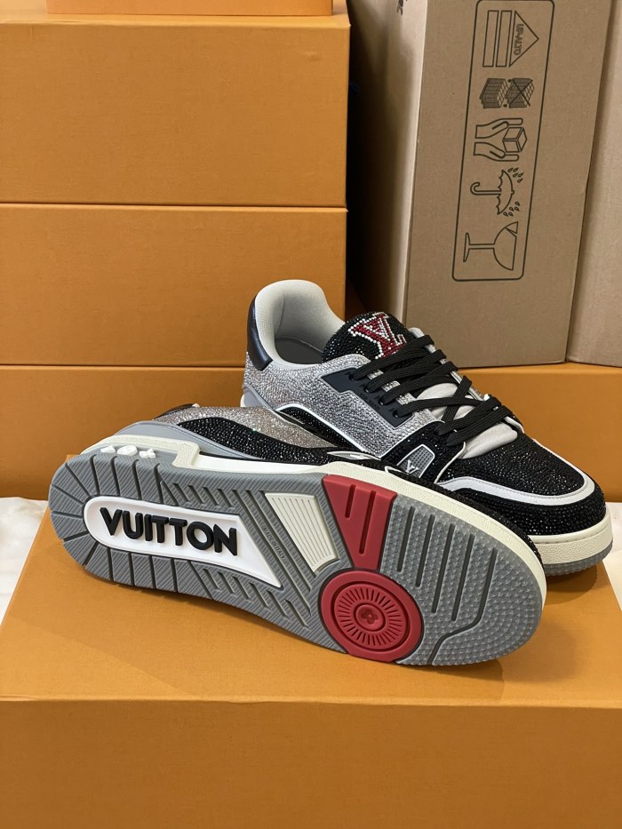 Louis Vuitton LV Trainer Diamond Sneaker Size 36-46