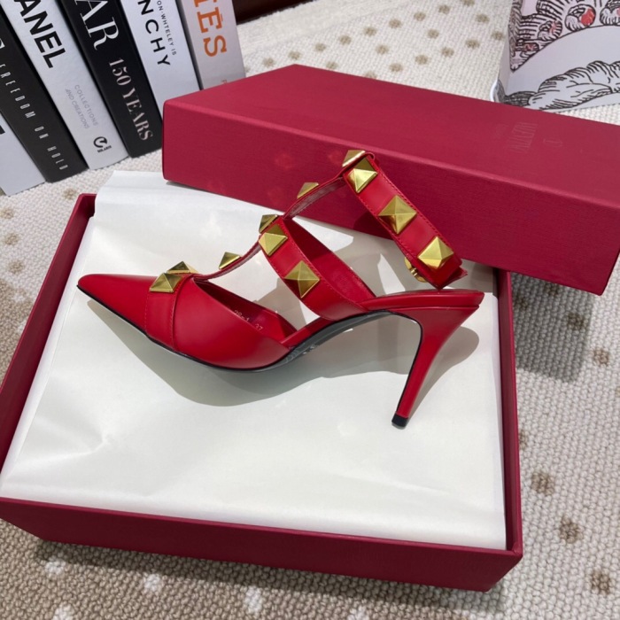 Valentino Roman Stud Calfskin Pumps Size 35-41 12-Color