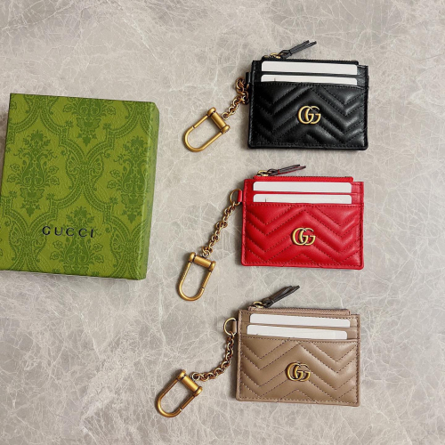 Gucci GG Marmont keychain wallet Size 10*7.5*1cm Style: 627064