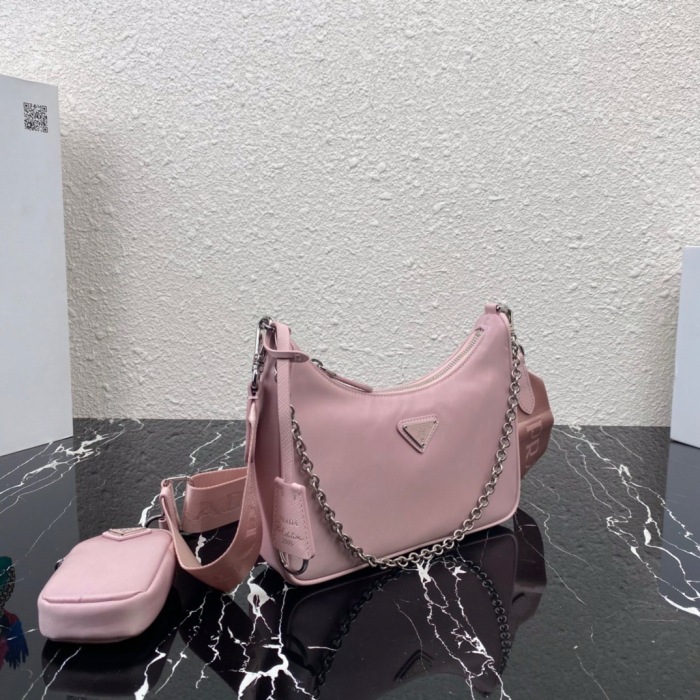 Prada 1BH204 Redition 2005 Women Bags Canvas 22*12*6cm