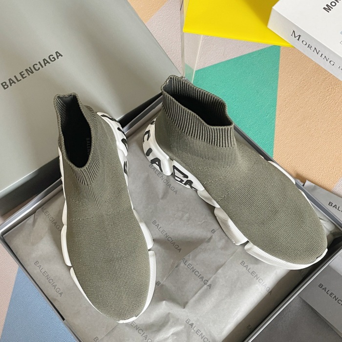 Balenciaga Speed 2.0 Graffiti Sneaker Size 35-45  5-Color