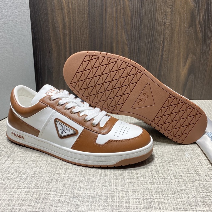 Prada Downtown Leather Sneaker Size 36-45   10-Color