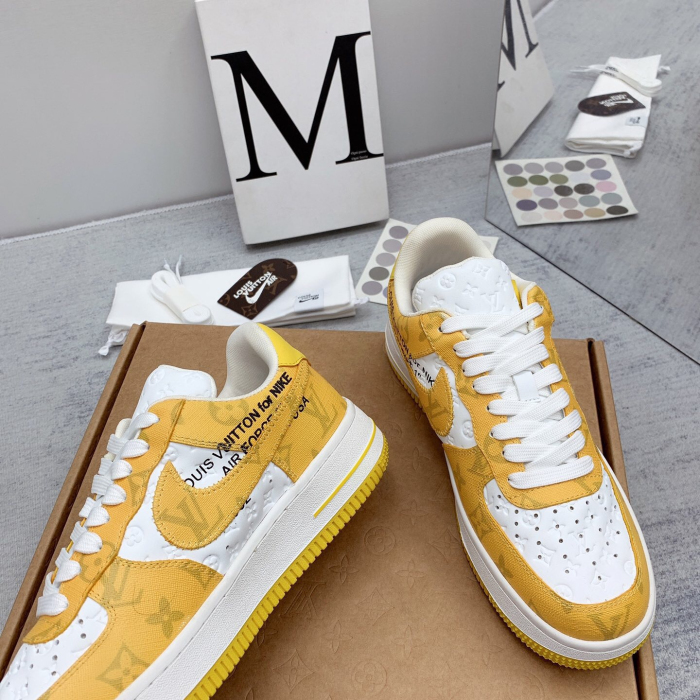 Louis Vuitton x Off White x Air Force 1 Sneaker Size 36-45   9-Color