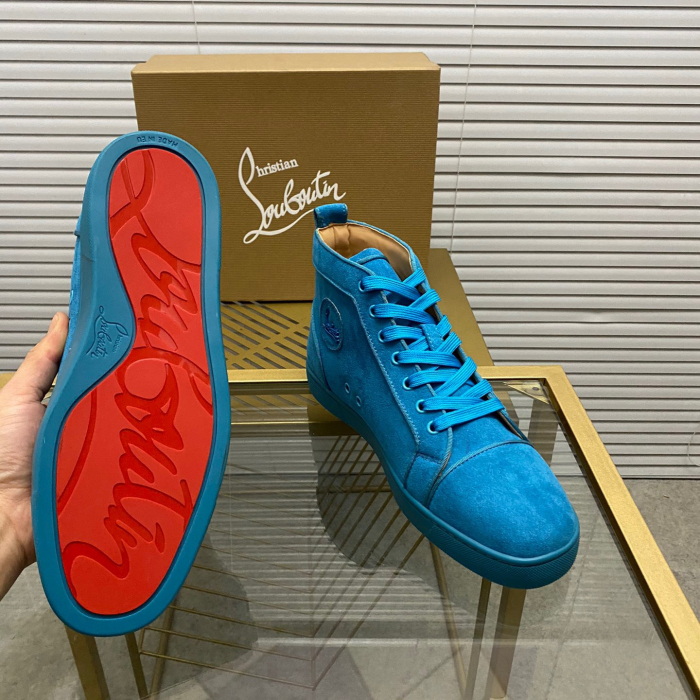 Christian Louboutin Louis High-Top Sneaker Size 36-46  7-Color