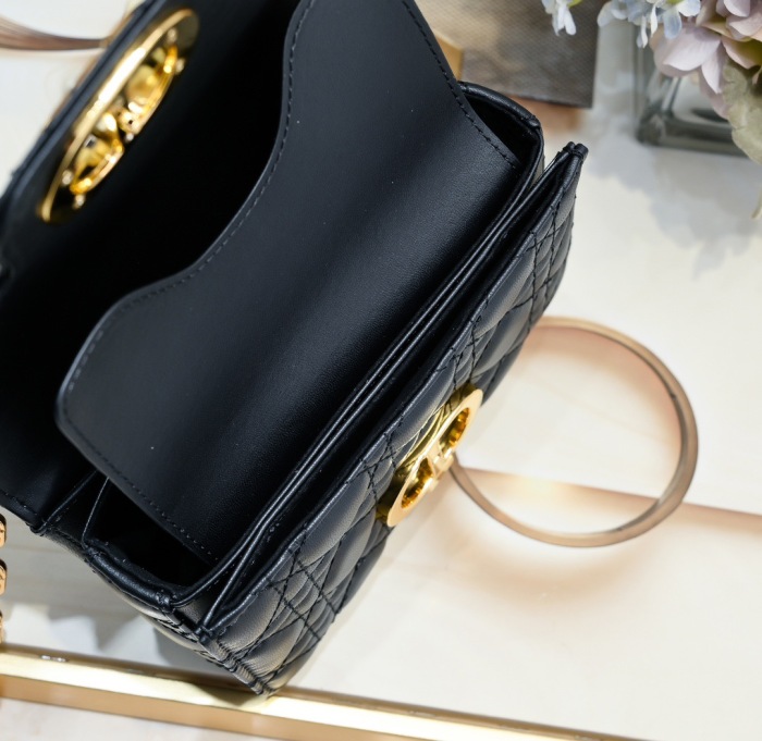 Dior Mini Dior Jolie Top Handle Women Shoulder Bags 19*12*6cm