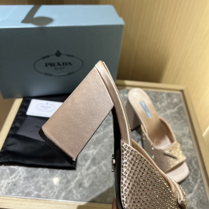 Prada Satin Pumps with Crystals Size 35-41 9-Color