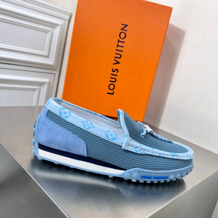Louis Vuitton LV Racer Moccasin Loafers Size 39-45 4-Color