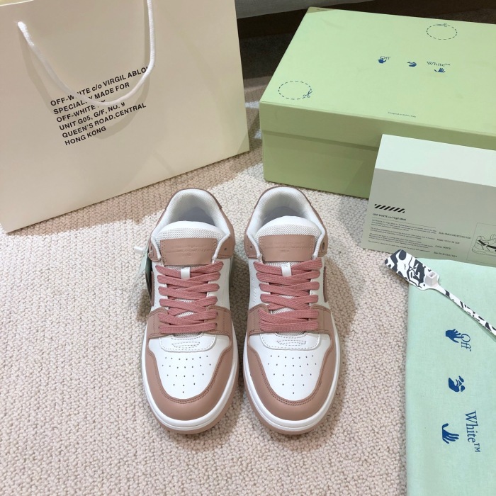 OFF White Out of Office Calf Leather Sneaker Size 35-45   6-Color