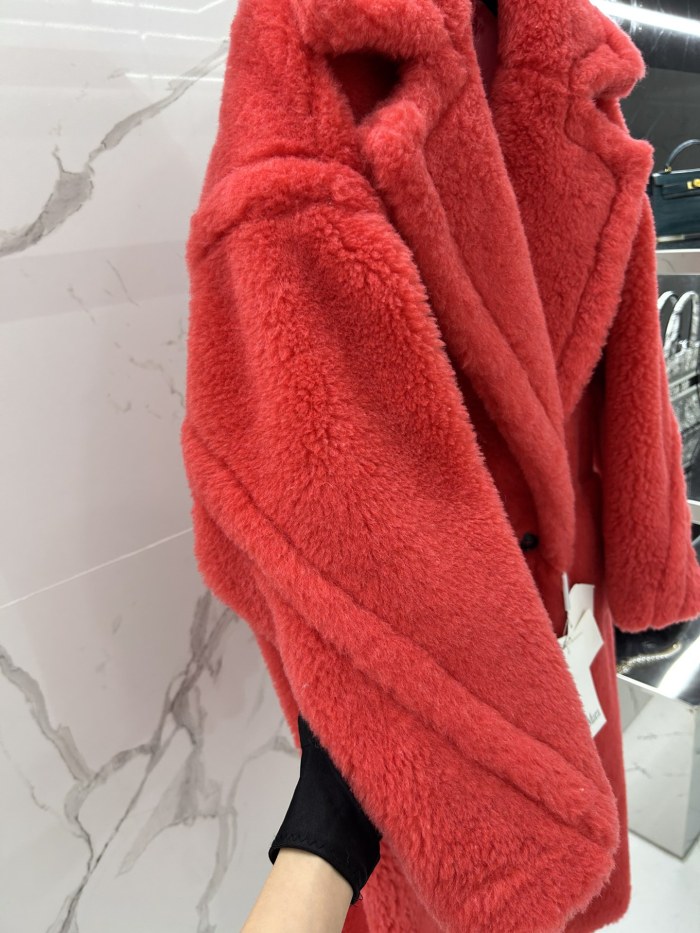 Max Mara Teddy fur long coat Size XS-M