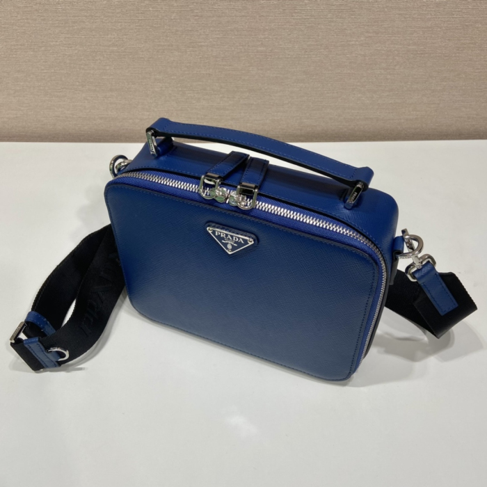 Prada 2VH069 Brique Leather Bags for Men Size 22*16*6cm