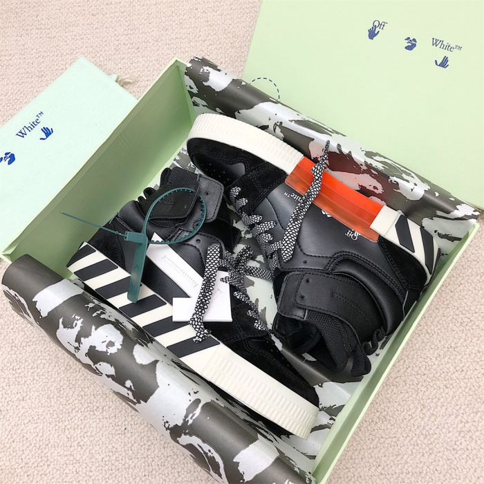 OFF White Floating Arrow High Top Vulc Sneaker Size 36-45   6-Color