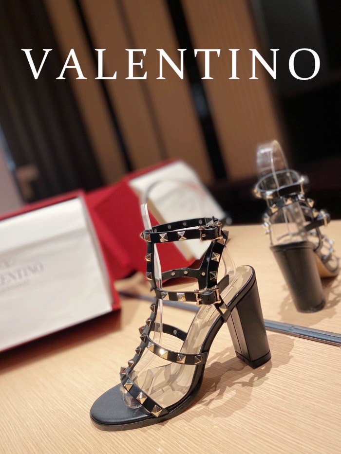 Valentino Rockstud Calfskin Ankle Strap Pumps Size 35-41 6-Color