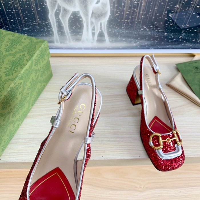 Gucci Slingback With Horsebit Pumps Size 35-41 5-Color