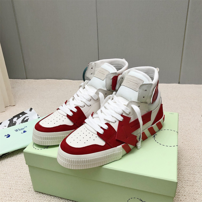 OFF White Floating Arrow High Top Vulc Sneaker Size 36-45   6-Color