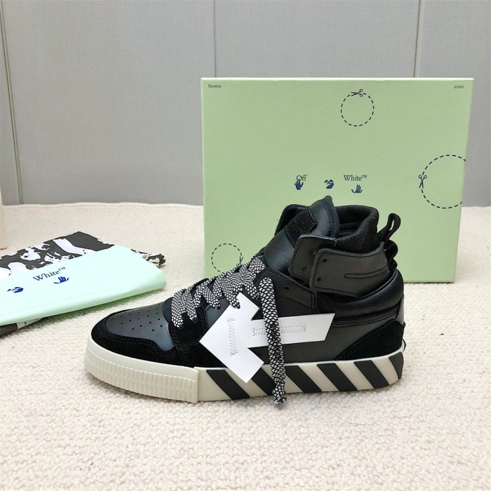 OFF White Floating Arrow High Top Vulc Sneaker Size 36-45   6-Color