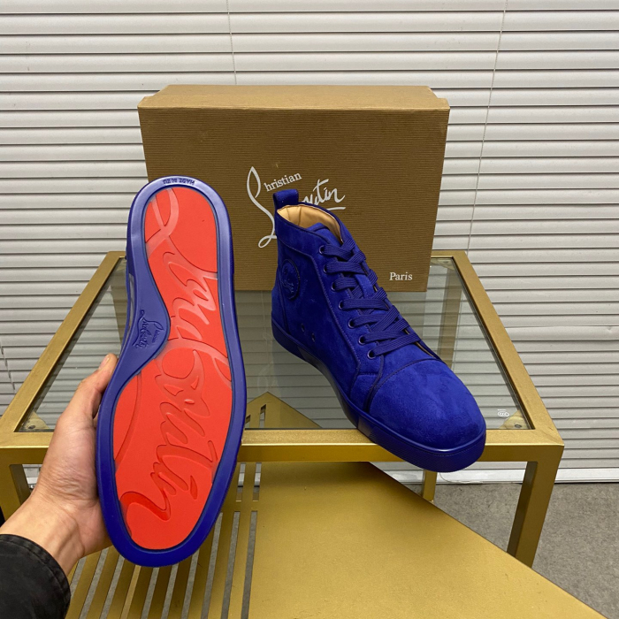Christian Louboutin Louis High-Top Sneaker Size 36-46  7-Color