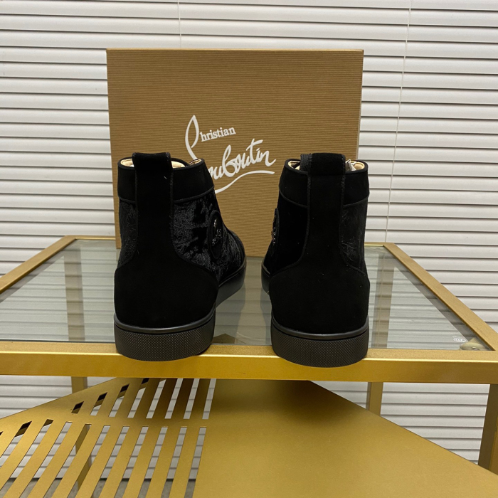 Christian Louboutin Louis High-Top Sneaker Size 36-46  7-Color