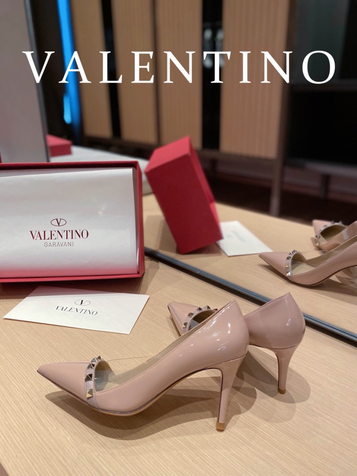 Valentino Rockstud Patent-Leather Pumps Size 35-41 3-Color