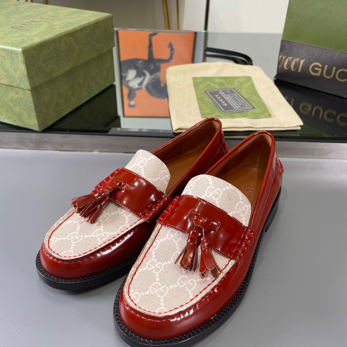 Gucci GG Loafers with Tassel Size 39-45 5-Color