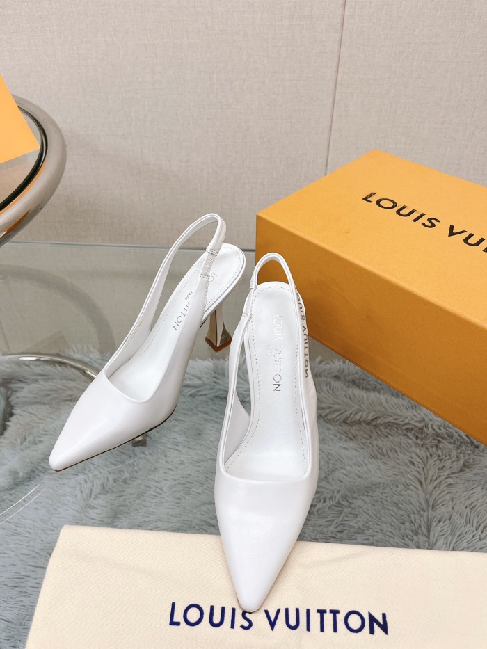 Louis Vuitton Sparkle Slingback Pumps Size 35-41 5-Color