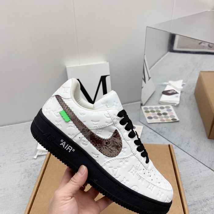 Louis Vuitton x Off White x Air Force 1 Sneaker Size 36-45   9-Color
