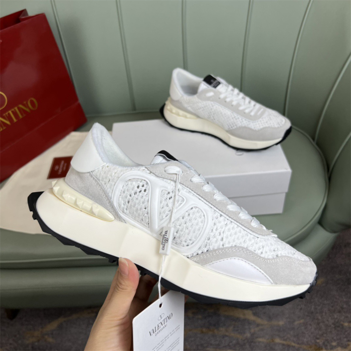 Valentino Lace and Mesh Lacerunner Sneaker Size 36-41   9-Color