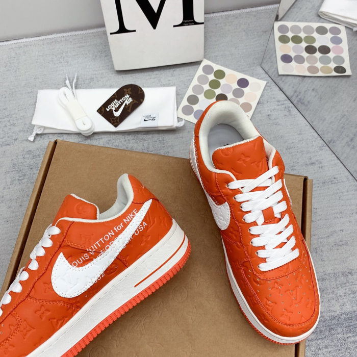 Louis Vuitton x Off White x Air Force 1 Sneaker Size 36-45   8-Color
