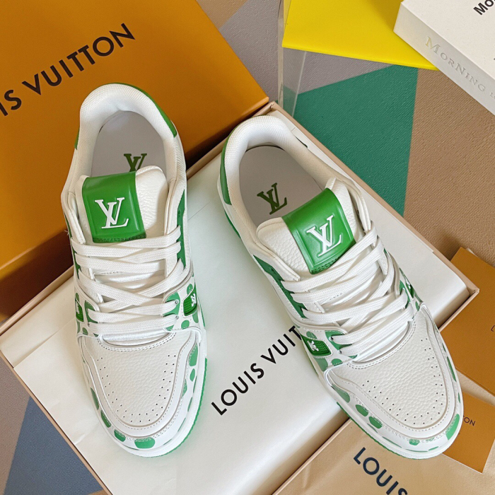 Louis Vuitton x YK LV Trainer Sneaker for Men Size 39-45   3-Color