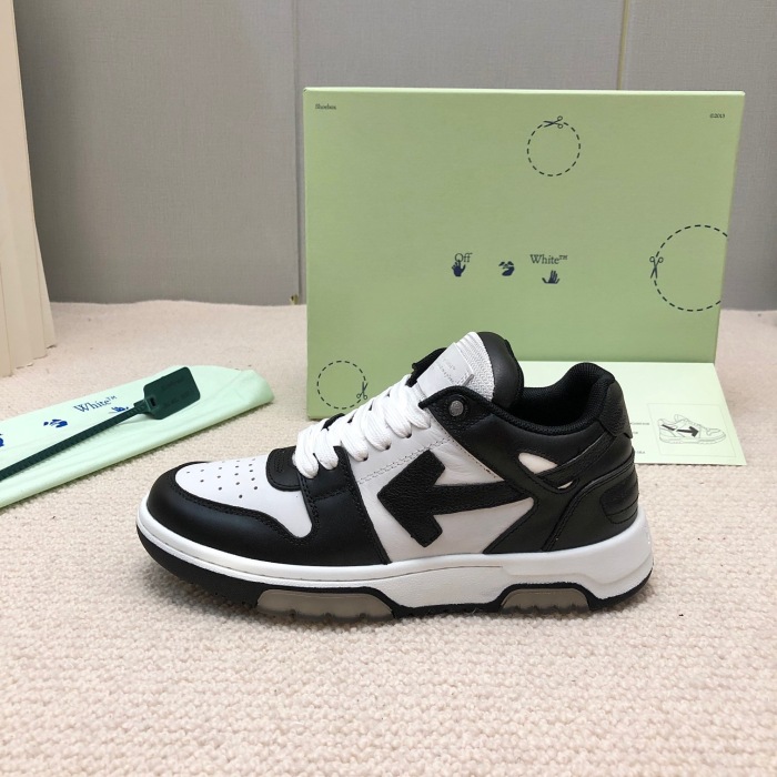 OFF White Out of Office Calf Leather Sneaker Size 35-45   6-Color