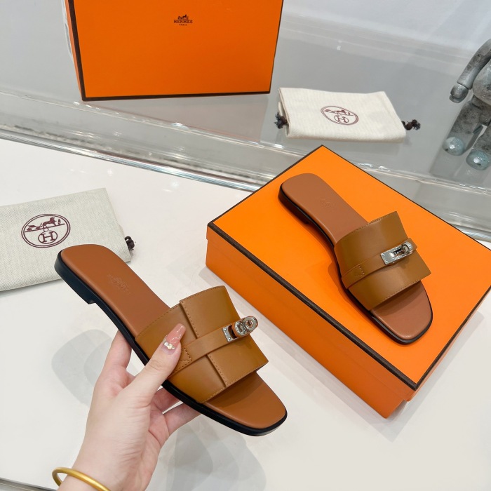 Hermes Giulia Slippers Size 35-41  3-Color