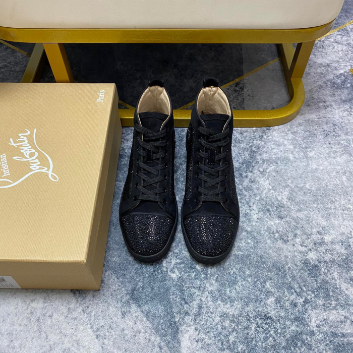 Christian Louboutin Louis High-Top Sneaker Size 36-46  10-Color