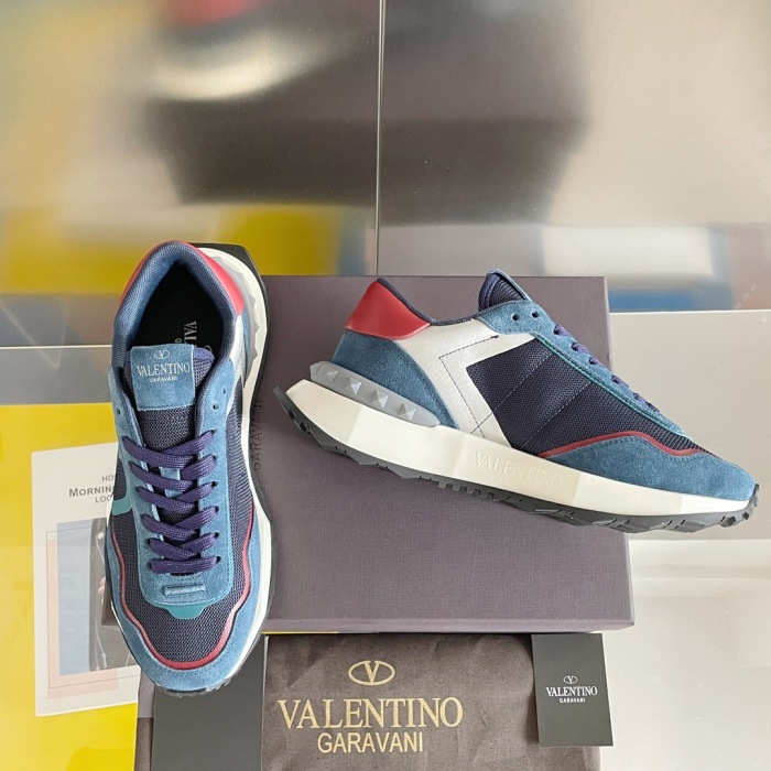 Valentino Netrunner Fabric Sneaker Size 36-45   4-Color
