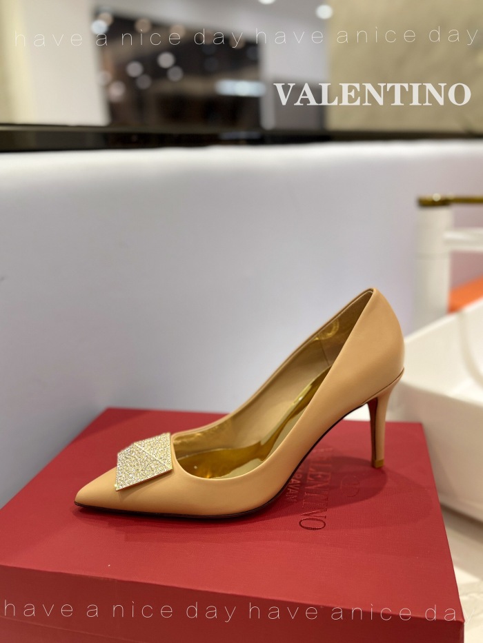 Valentino One Stud Patent Leather Pumps Size 35-41 3-Color