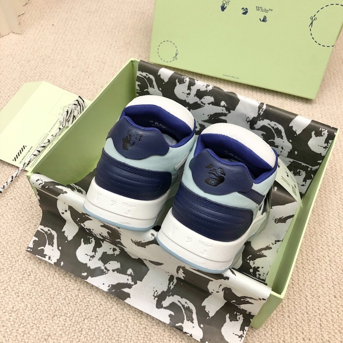 OFF White Out of Office Calf Leather Sneaker Size 35-45   6-Color