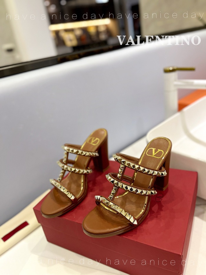 Valentino Rockstud Calfskin Leather Pumps Size 35-41 5-Color