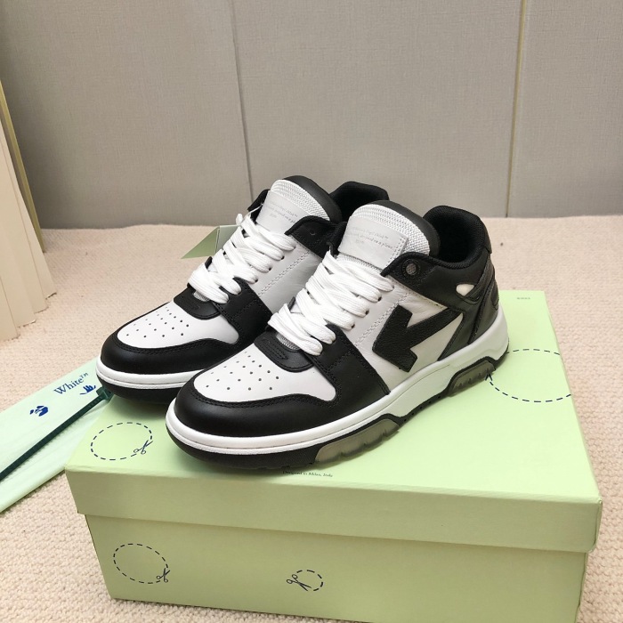 OFF White Out of Office Calf Leather Sneaker Size 35-45   6-Color