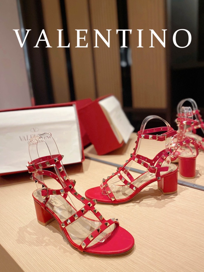 Valentino Rockstud Calfskin Ankle Strap Pumps Size 35-41 6-Color
