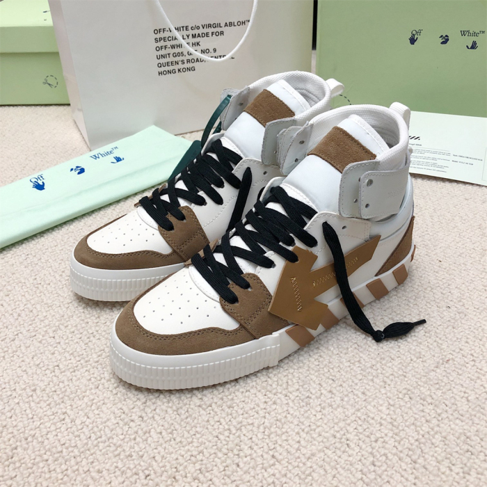 OFF White Floating Arrow High Top Vulc Sneaker Size 36-45   6-Color