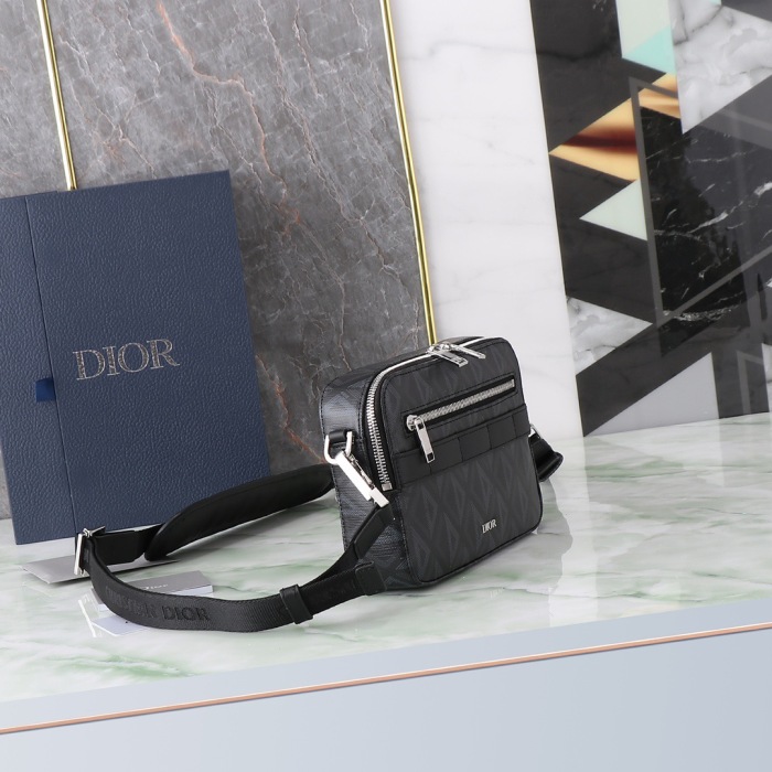 Dior Oblique Galaxy Men Shoulder Bags Size 22*15*6cm