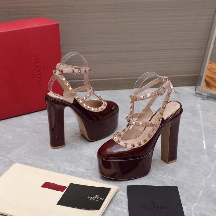 Valentino Rockstud Platform Pumps Size 35-41 6-Color