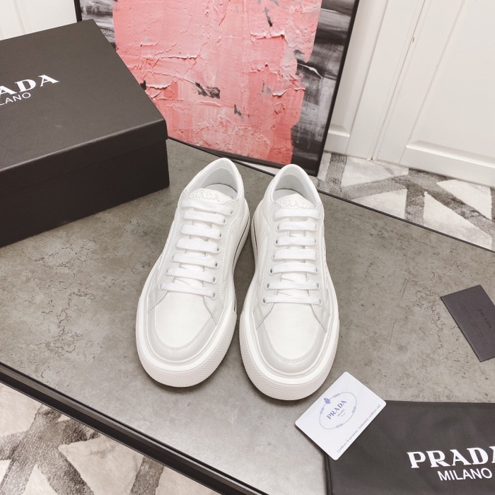 Prada Macro Re-Nylon and Leather Sneaker Size 35-40   2-Color