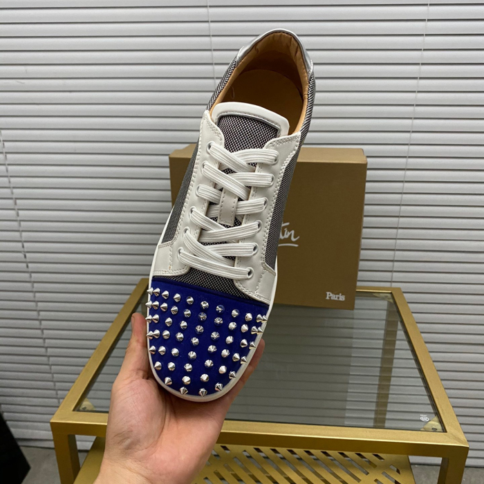 Christian Louboutin Louis Junior Spikes Sneaker Size 36-46  9-Color