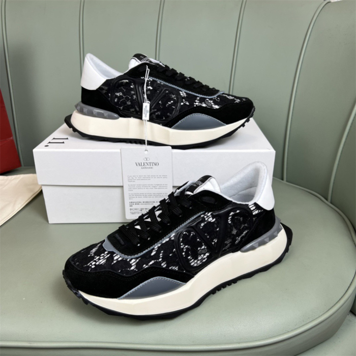 Valentino Lace and Mesh Lacerunner Sneaker Size 36-41   9-Color