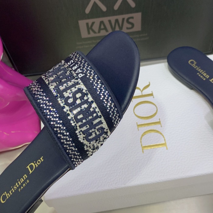 Dior Dway With Diamond Slippers Size 35-41 7-Color