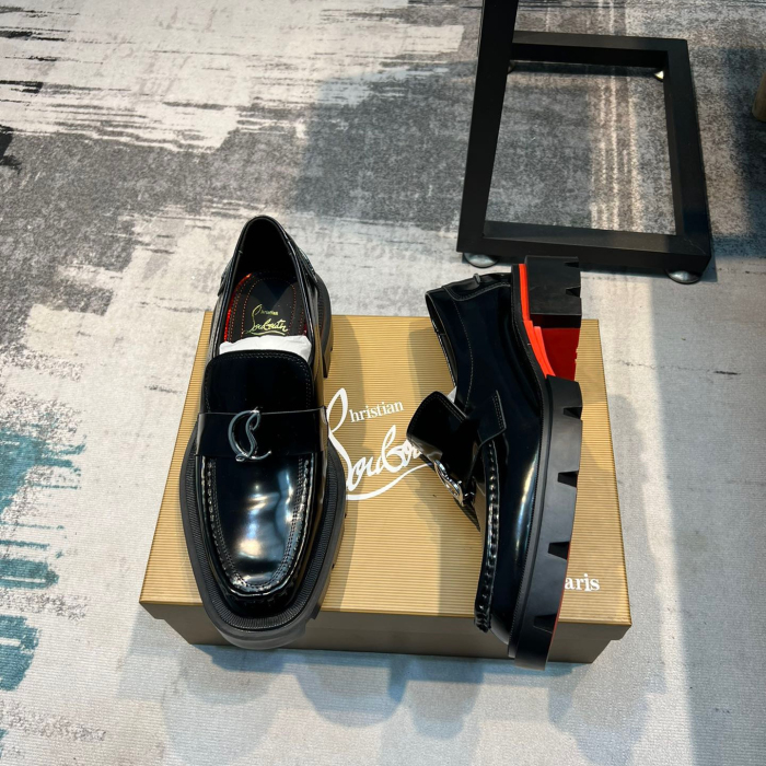 Christian Louboutin CL Moc Lug Strass Loafers Size 39-45 3-Color