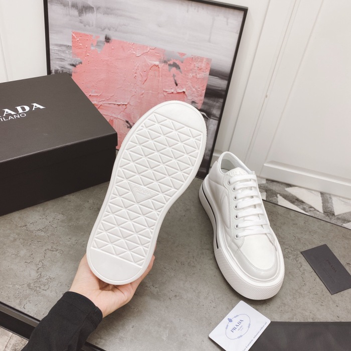 Prada Macro Re-Nylon and Leather Sneaker Size 35-40   2-Color