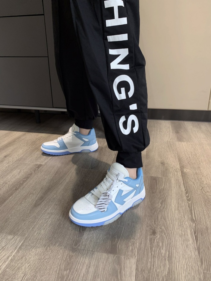 OFF White Out of Office Calf Leather Sneaker Size 35-45   6-Color