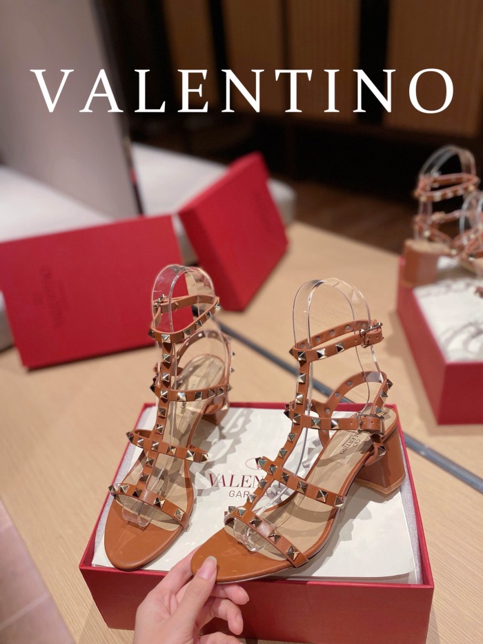 Valentino Rockstud Calfskin Ankle Strap Pumps Size 35-41 6-Color